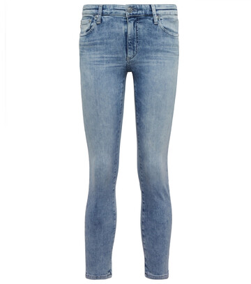 ag jeans prima mid-rise skinny jeans in blue