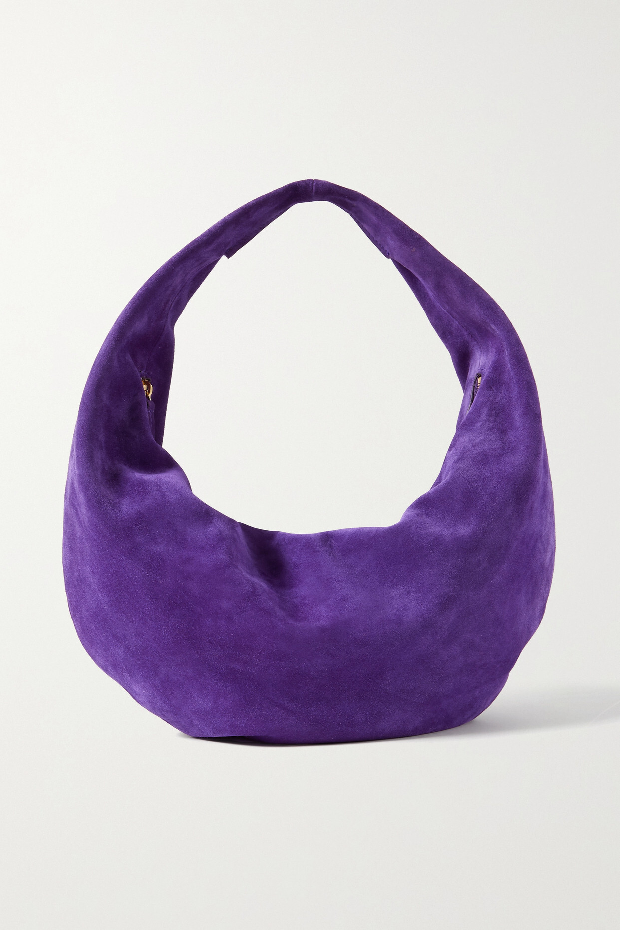 Khaite - Olivia Medium Suede Shoulder Bag - Purple