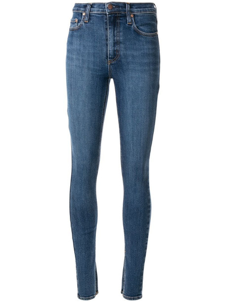 Nobody Denim Cult skinny split jeans in blue