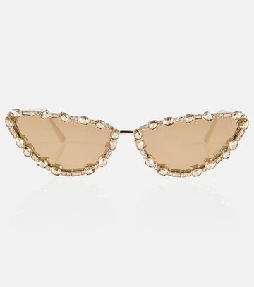 dior eyewear missdior b1u embellished sunglasses in gold