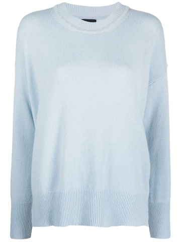 roberto collina crew-neck knitted jumper - blue