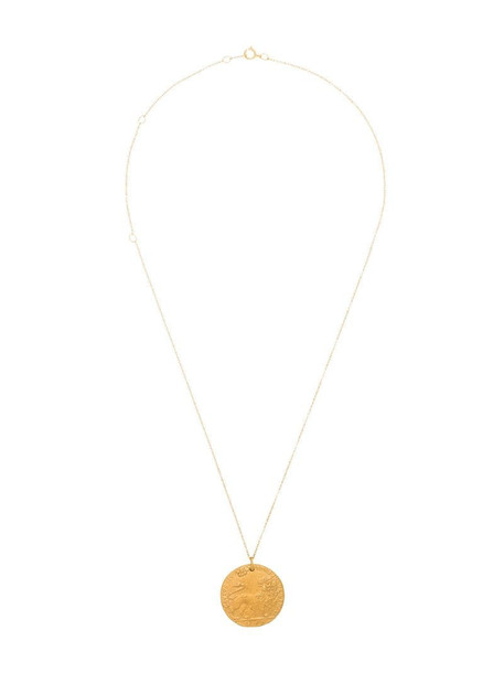 Alighieri II Leone medallion necklace in gold