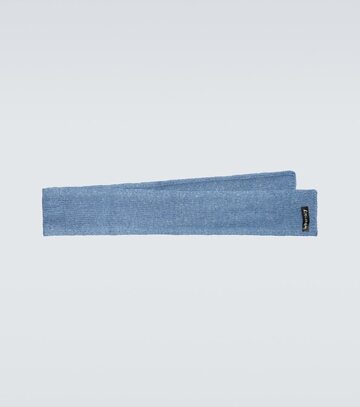 our legacy wool-blend scarf in blue