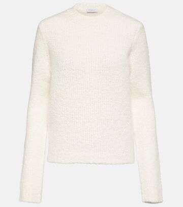 gabriela hearst philippe wool and silk bouclé sweater in white