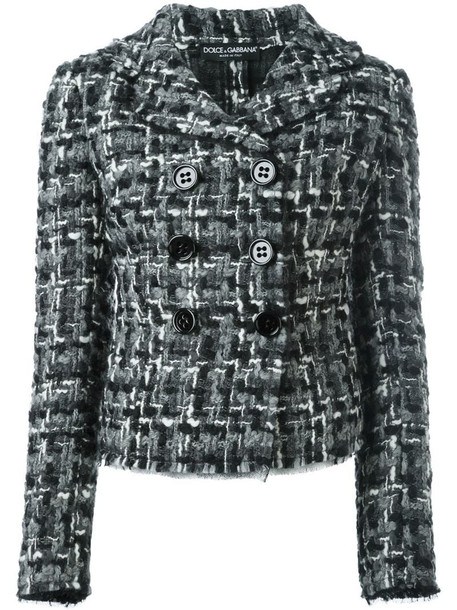 Dolce & Gabbana tweed jacket in black