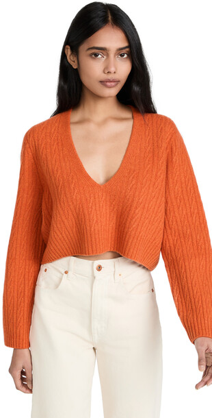Leset Zoe Sweater in orange