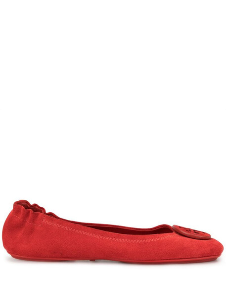 Tory Burch Minnie ballerina shoes in red