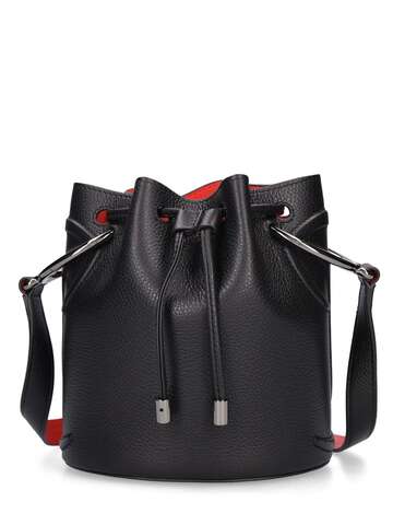 christian louboutin by my side leather bucket bag in black