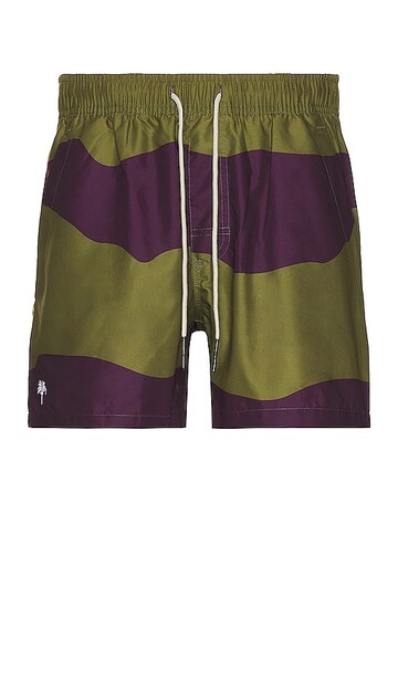 oas dusky dune swim shorts in purple