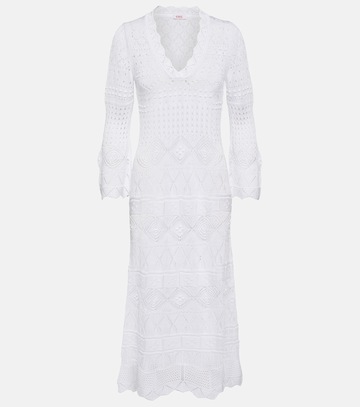 Eres Annette cotton-blend midi dress in white