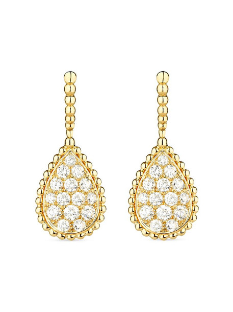 Boucheron 18kt yellow gold diamond Serpent Bohème earrings