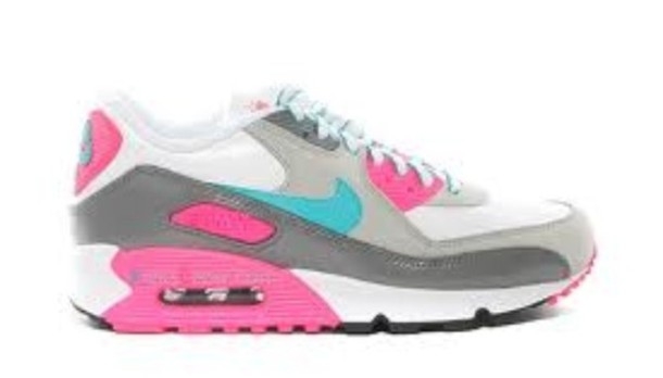 pink and turquoise air max