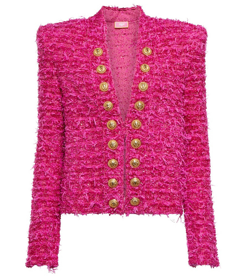 Balmain x BarbieÂ® tweed jacket in pink