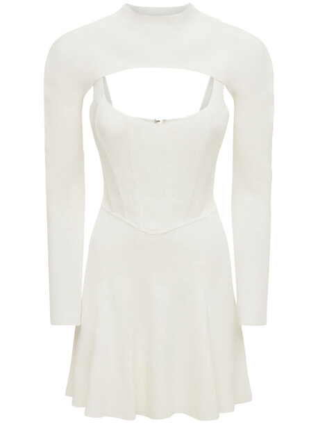 DION LEE Lvr Exclusive Mini Corset Dress in ivory