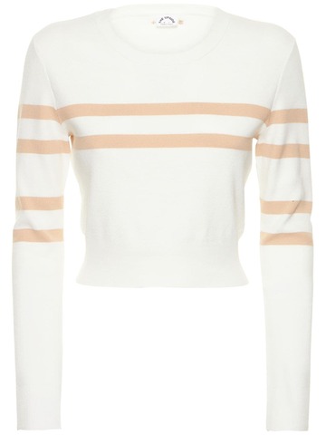 THE UPSIDE Chateau Alexandra Knit Top in white