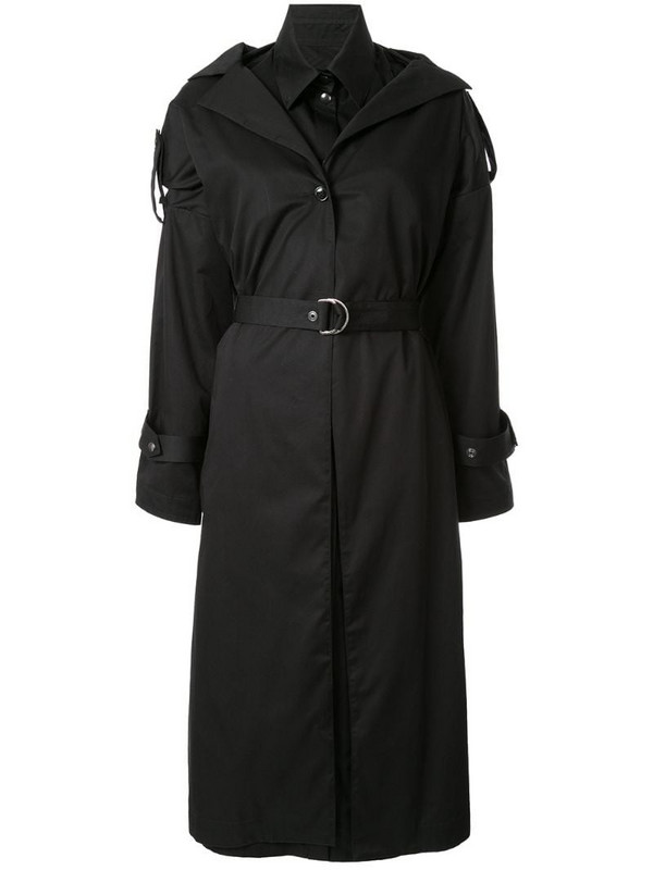 Boyarovskaya belted trench coat in black