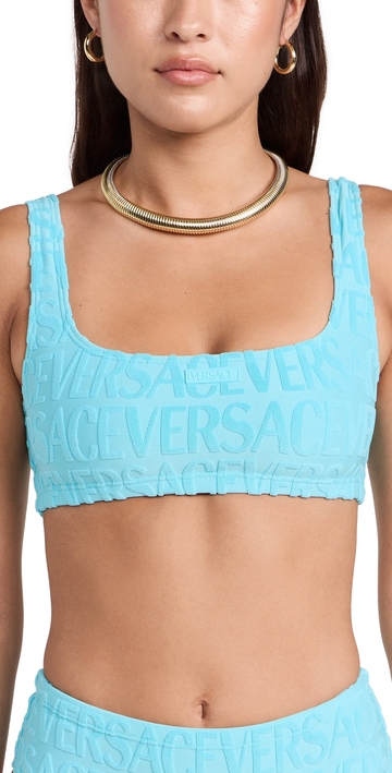 versace jacquard bikini top azur 5