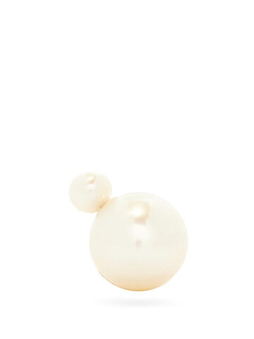 sophie bille brahe - babylon pearl & 14kt gold single stud earring - womens - pearl