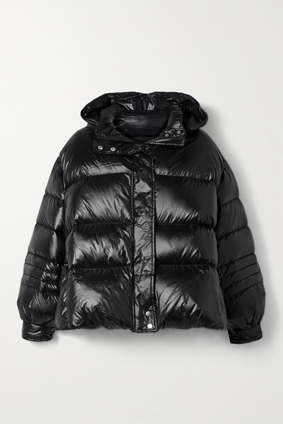 Frankie Shop - Val Hooded Quilted Recycled Shell Down Jacket - Black