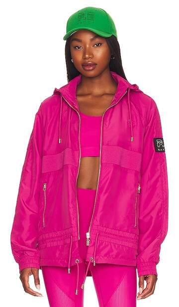 P.E Nation Man Down Jacket in Fuchsia in rose