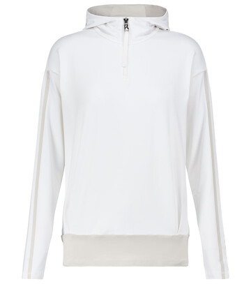 BOGNER Gritt stretch-jersey hoodie in white