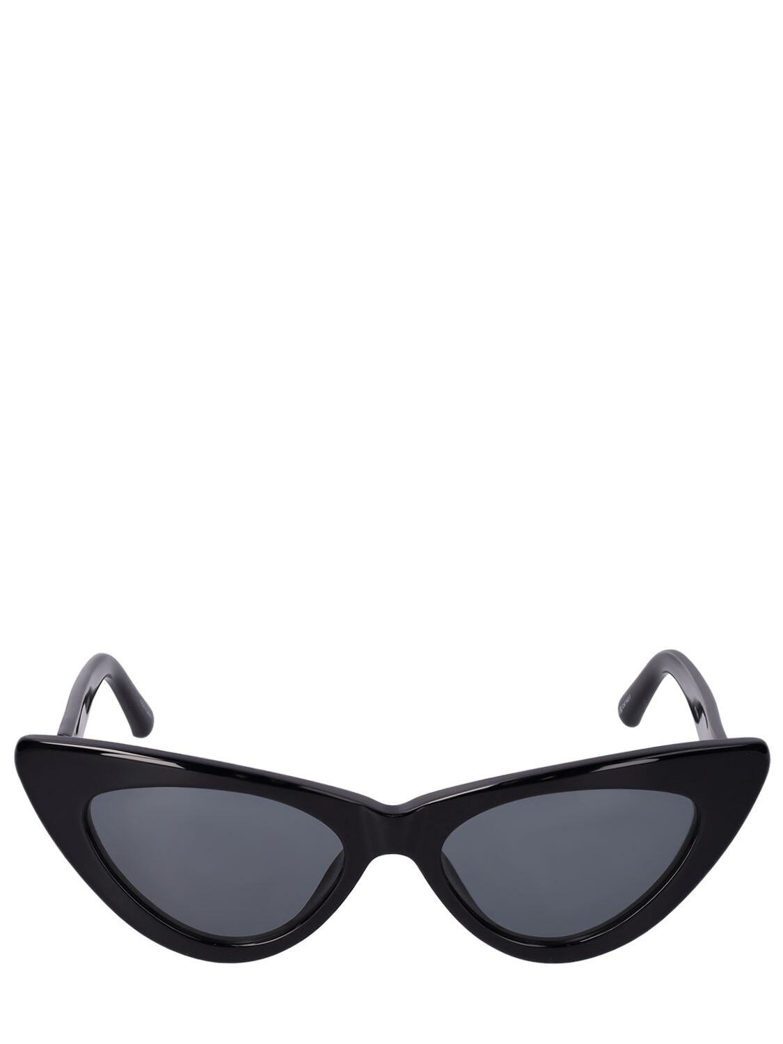 THE ATTICO Dora Cat-eye Bio Acetate Sunglasses in black / grey