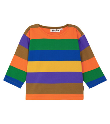 Molo Baby Darko striped cotton T-shirt