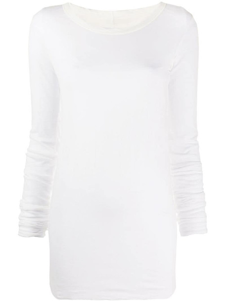 Rick Owens layered effect jumper in white
