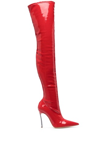casadei super blade ultravox 100mm boots - red