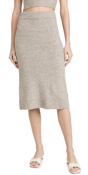 ASTR the Label Belmont Skirt in taupe / grey