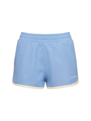 sporty & rich srhwc track shorts in blue