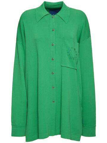 SIMON MILLER Compact Knit Blazer Jacket in green