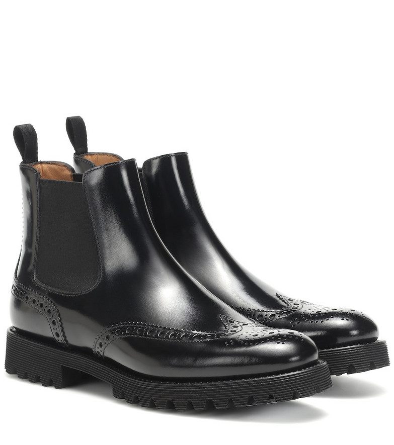 Church's Leather Chelsea ankle boots in black