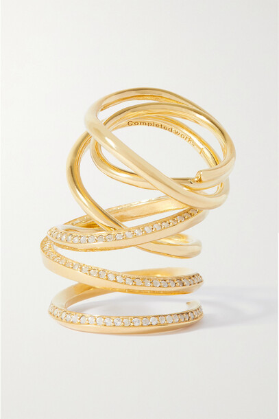 Completedworks - Gold-plated Topaz Ring - L