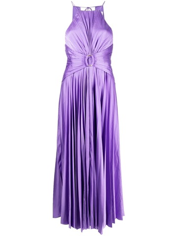 acler montague pleated midi dress - purple
