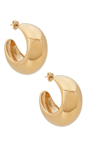 isabel marant boucle d'oreill earrings in metallic gold