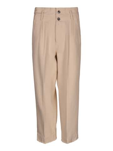 Tanaka Double-buttoned Trousers in white