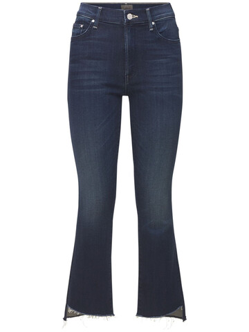 MOTHER The Insider Crop Step Fray Jeans in blue