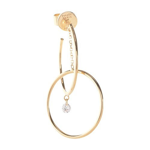 Persée Single earring Orbit xs 1 diamond in gold / yellow