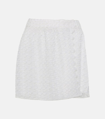 Missoni Mare Crochet-knit miniskirt in white