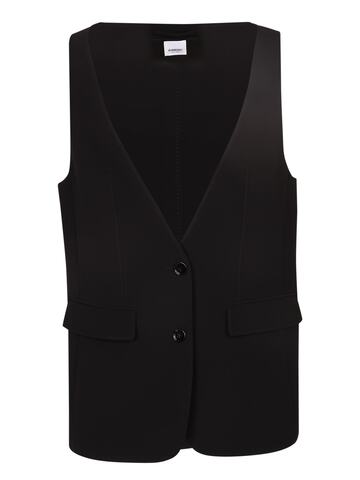 Burberry Sleeveless Tailored Silk Jacket in black