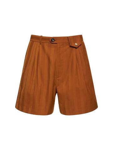 egonlab sugar rene wool shorts in orange