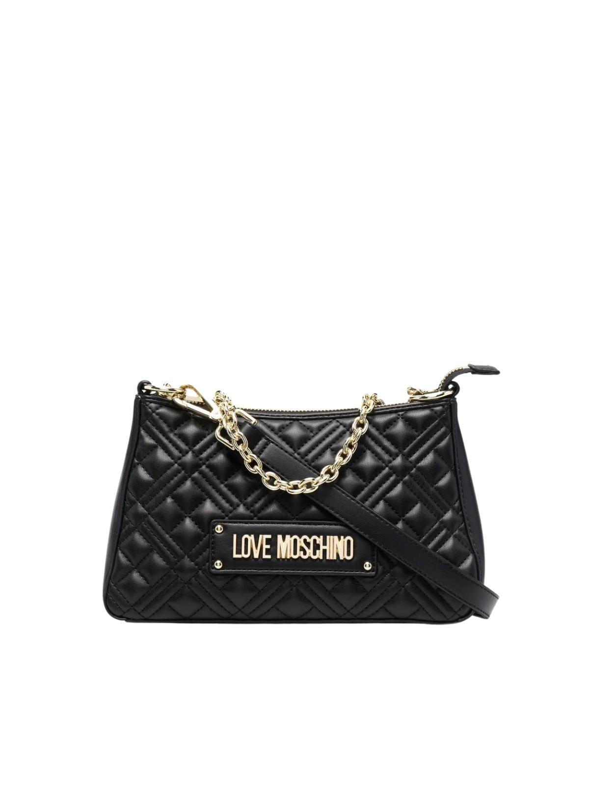 Love Moschino Quilted Pu Bag in black