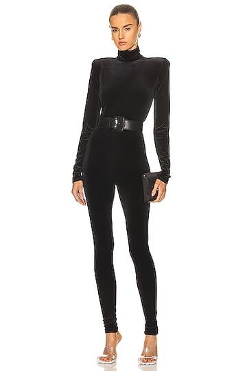 alexandre vauthier couture edit jumpsuit in black