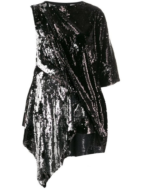 Marques'Almeida sequin embellished dress in silver