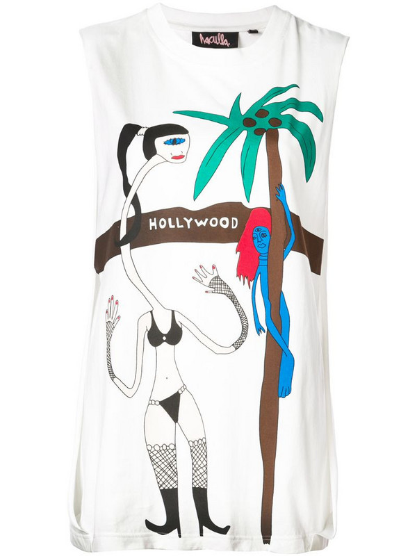 Haculla printed tank top in white