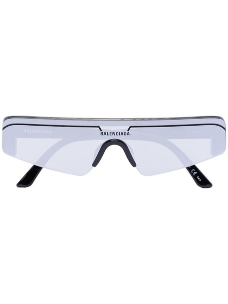 Balenciaga Eyewear Ski rectangular-frame sunglasses in black