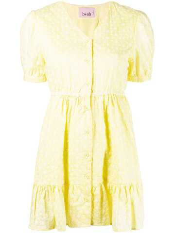 b+ab b+ab textured-finish cotton dress - Yellow