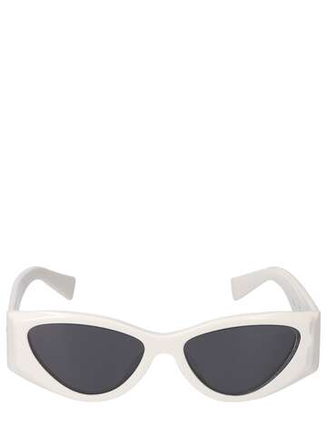 MIU MIU Cat-eye Acetate Sunglasses in grey / white