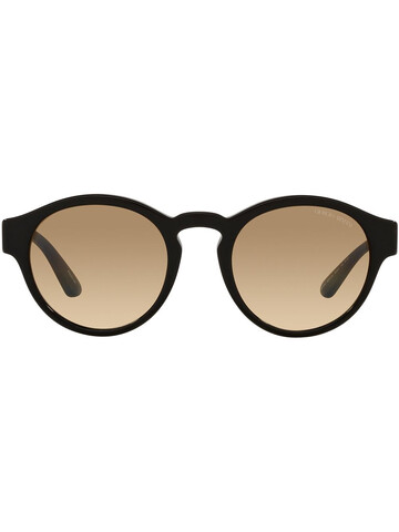 giorgio armani round frame sunglasses - brown